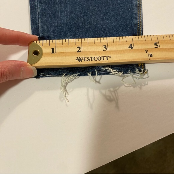 SPANX Distressed Medium Wash Denim Skinny Ankle Jeggings Size M - Picture 16 of 16